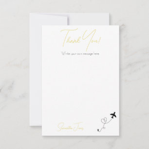 Adventure Begins College Graduation Party Thank You Card