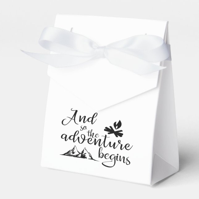 Adventure Begins Favour Box (Front Side)