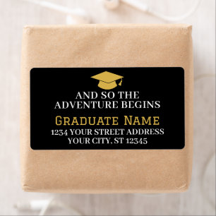 Adventure Begins -Graduation Photo Return Address