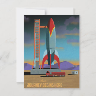 Adventure Begins Here Postcard