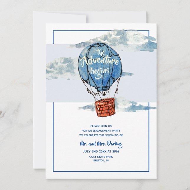 Adventure Begins Invitation (Front)