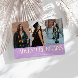 Adventure Begins Wisteria Grad Multi Photo Announcement