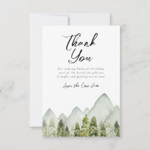 Adventure Birthday  Thank You Card