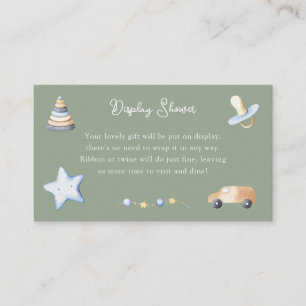 Adventure Boy Baby Toy Baby Shower Display Shower Enclosure Card