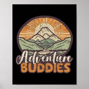 Adventure Buddies Couples Funny Hiking Adventure M Poster