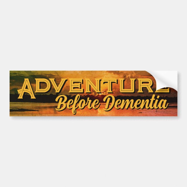 "Adventure" Bumper Sticker (Front)
