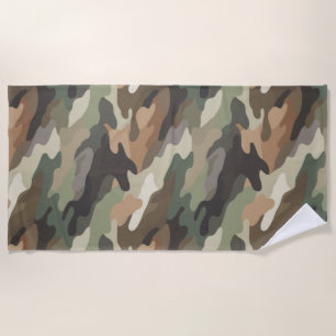 Adventure Camouflage Beach Towel Gift Idea