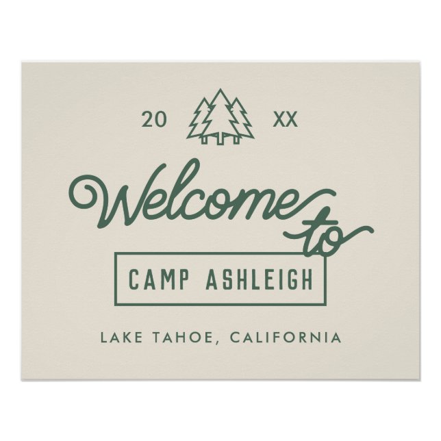 Adventure Camp Bachelorette Party Poster (Front)