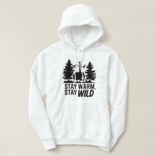Adventure Camping Wood Stove Cabin Artwork Hoodie
