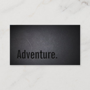 Adventure Classy Black Out Travel Business Card