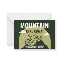 Adventure Cycling Mountain  Flat Note Card 