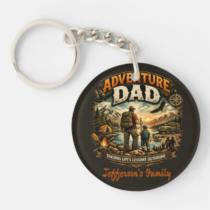 Adventure Dad Shirt – Vintage Outdoor Camping Key Ring
