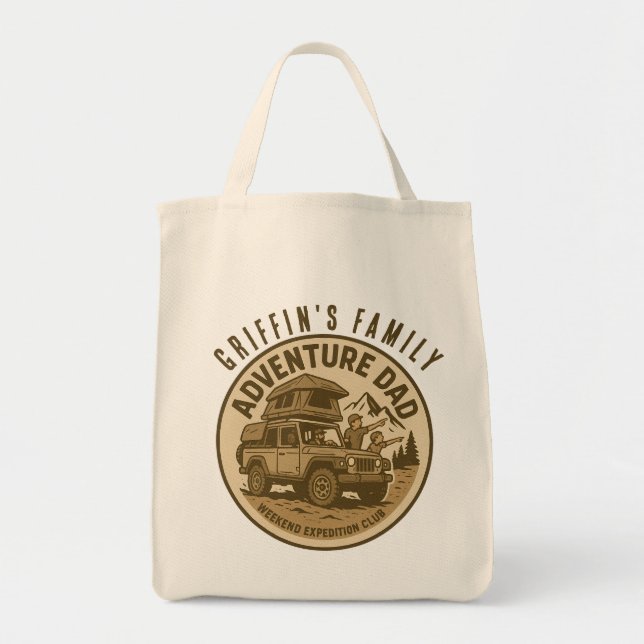 Adventure Dad – WEEKEND EXPEDITION CLUB Tote Bag (Front)