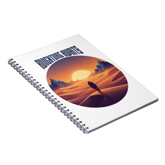 Adventure Desert Tee — Chasing Dunes & Desert Sky Notebook (Right Side)
