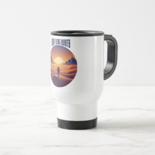 Adventure Desert Tee — Chasing Dunes & Desert Sky Travel Mug