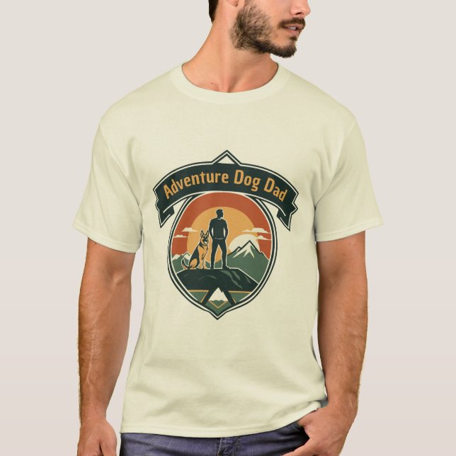 Adventure Dog Dad T-Shirt (Front)