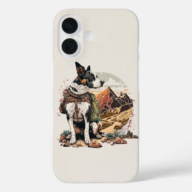 Adventure Dog Hiking Mountain Phone Case (Back)
