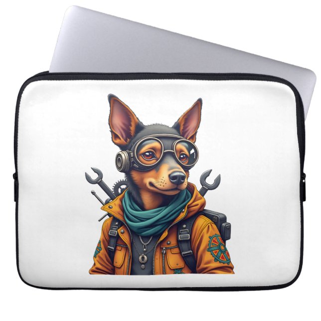 Adventure Dog   Laptop Sleeve (Front)