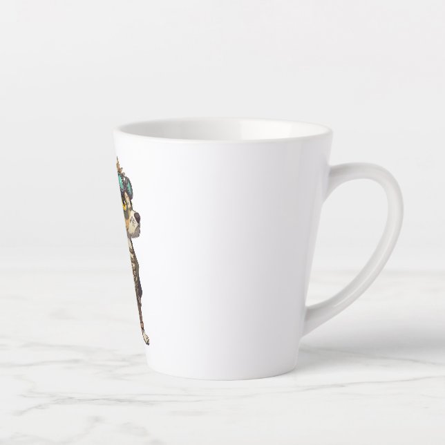 Adventure Dog   Latte Mug (Right)