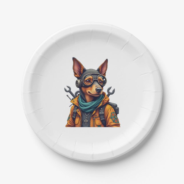 Adventure Dog   Paper Plate (Front)