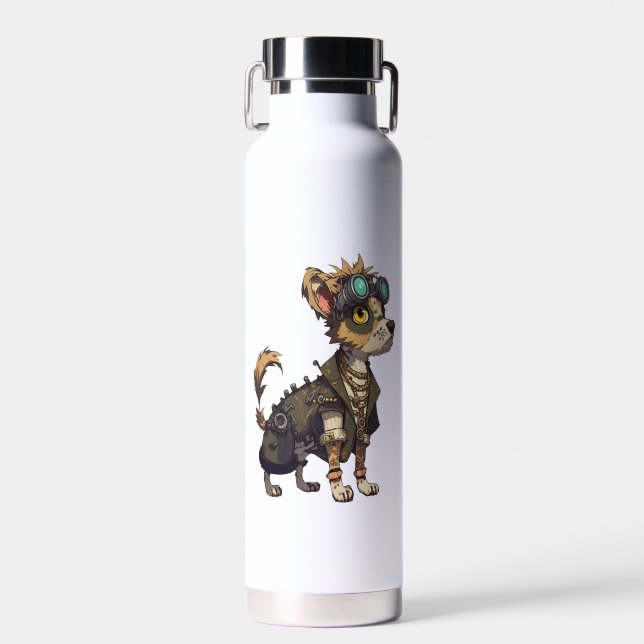 Adventure Dog   Water Bottle (Front)