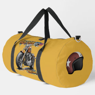 Adventure Dream Ride – Vintage Chopper Motorcycle Duffle Bag
