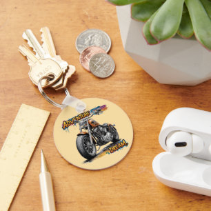 Adventure Dream Ride – Vintage Chopper Motorcycle Key Ring