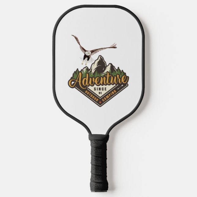 Adventure Eagle Hiking Mountains Pickleball Paddle (Front)