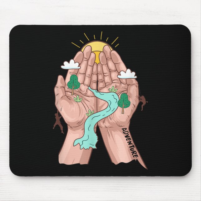 Adventure Environmental Protection Mountaineering  Mouse Mat (Front)