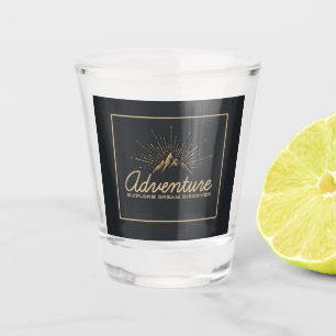 Adventure Explore Dream Discover Typography Shot Glass