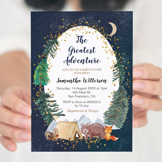 Adventure Forest Baby Shower Invitation (Creator Uploaded)