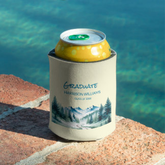 Adventure Forest Graduate Party Can Cooler