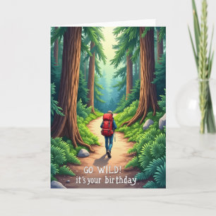 Adventure Forest Path Birthday Card