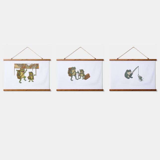 adventure frogs short story hanging tapestry (Triple)