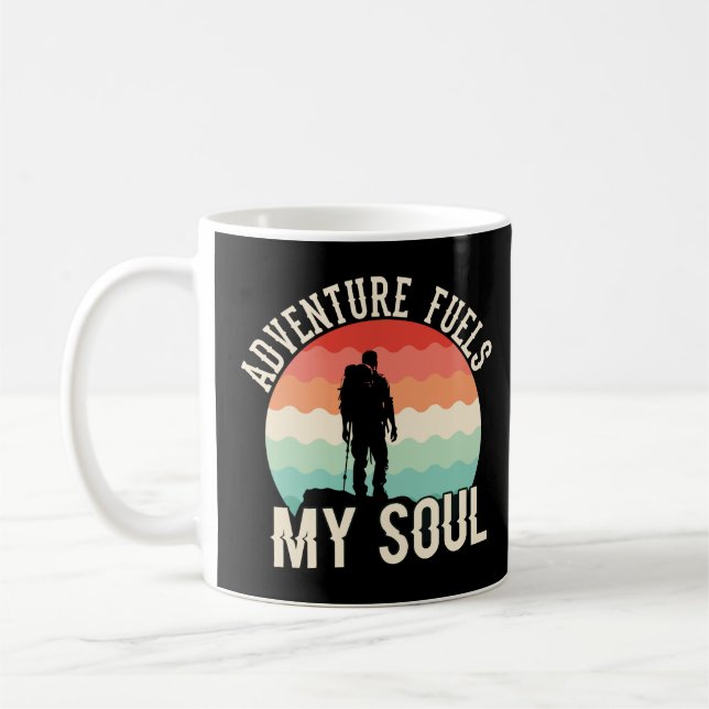 Adventure Fuels My Soul – Wander, Explore, Repeat  Coffee Mug (Left)