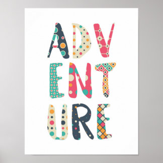Adventure | Fun Pattern Poster