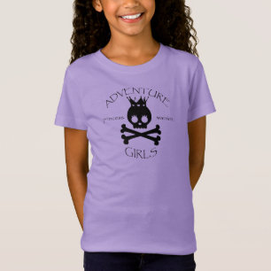 Adventure Girls Pirate kids short sleeved t-shirt
