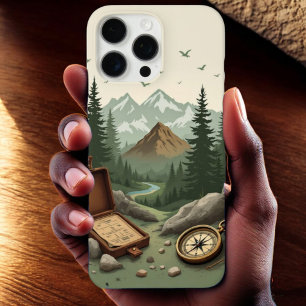 Adventure Guard: Compass & Mountain Series iPhone 16 Pro Max Case