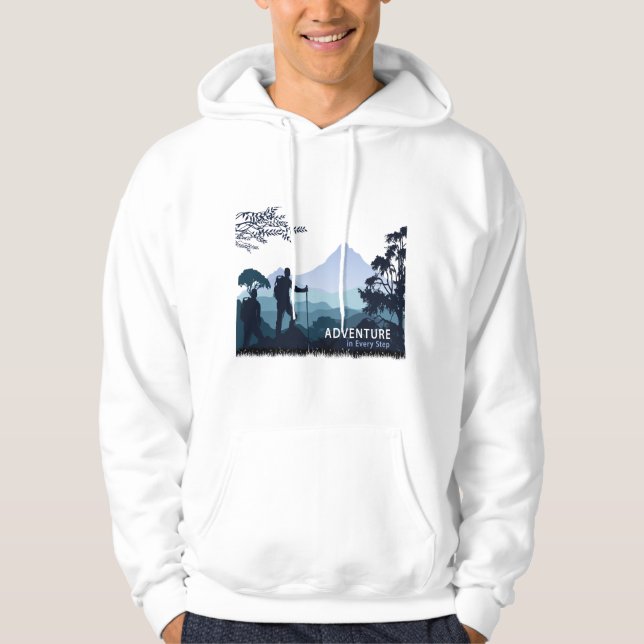 Adventure Hiking, Adventure in Every Step Hoodie (Front)
