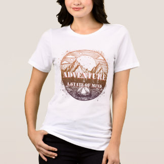 Adventure Hiking, Adventure is a State of Mind Tri-Blend Shirt