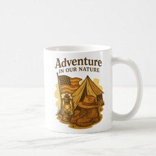 Adventure In Our Nature Camping Art Coffee Mug