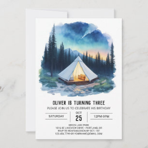 Adventure in the Woods Birthday Invitation