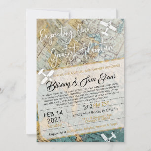 Adventure Invitation for Virtual Baby Shower