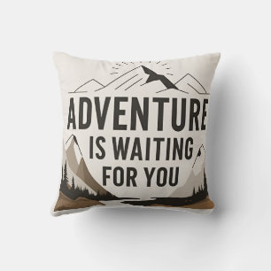 Adventure is awaiting for hiking lover outdoor cushion