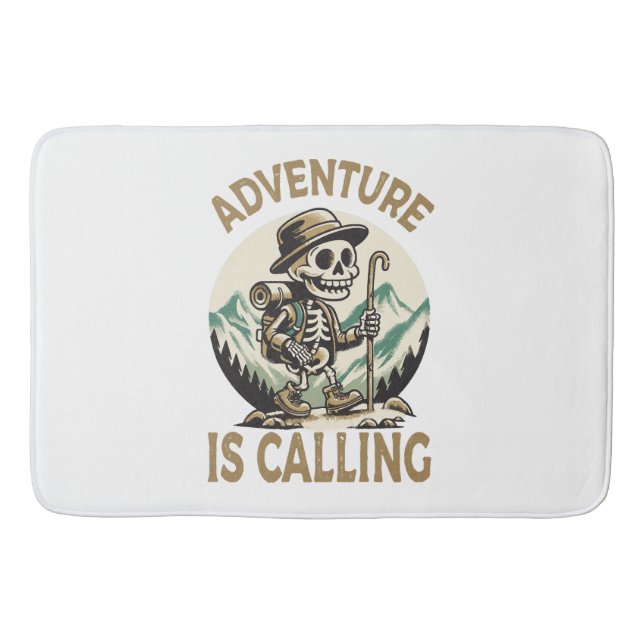 Adventure is calling bath mat (Front)