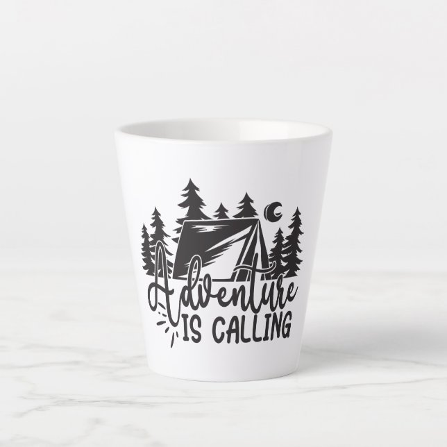Adventure Is Calling Latte Mug (Front)