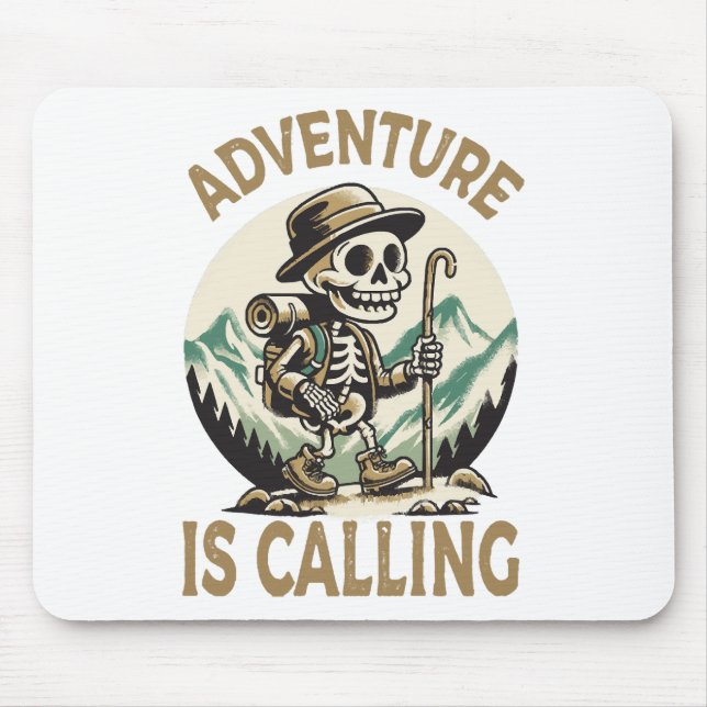 Adventure is calling mouse mat (Front)