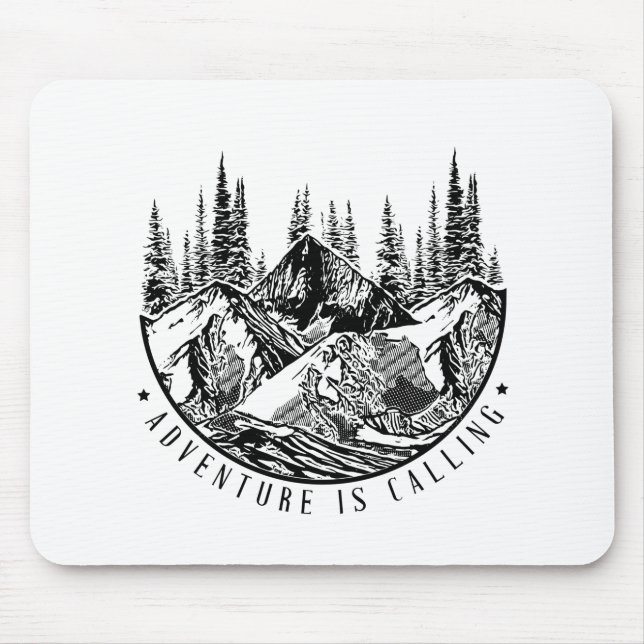 Adventure is calling mouse mat (Front)