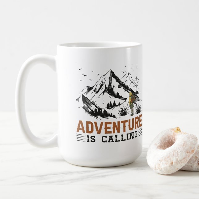Adventure Is Calling Mugs (With Donut)