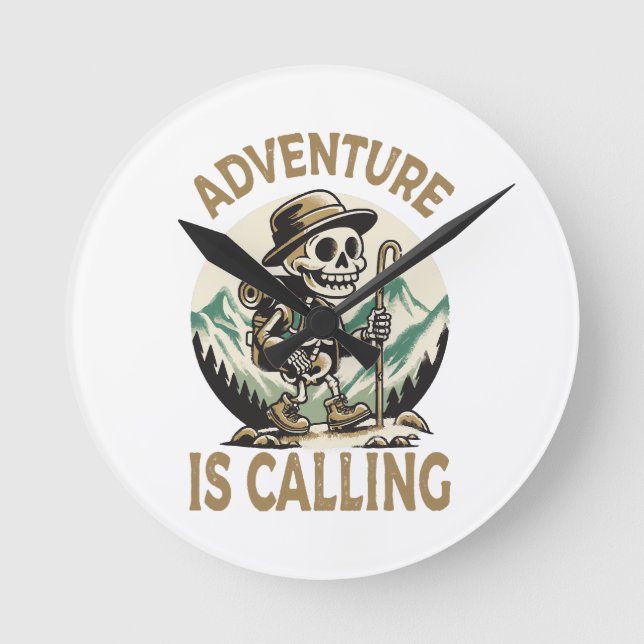 Adventure is calling round clock (Front)